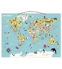 Vilac Verdenskort - Magnetisk - Engelsk Version