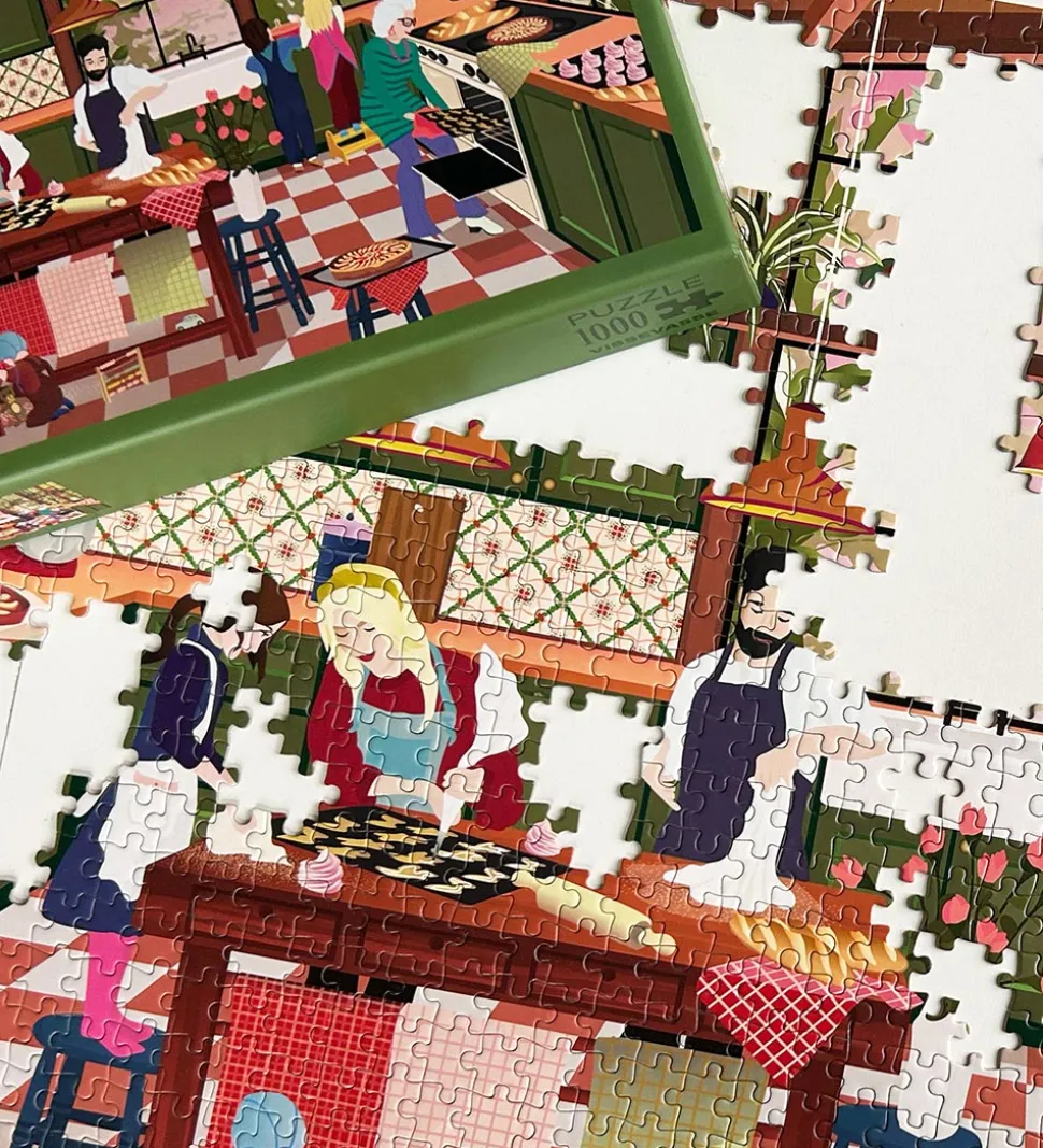 Vissevasse Puslespil - 1000 Brikker - Cosy Kitchen