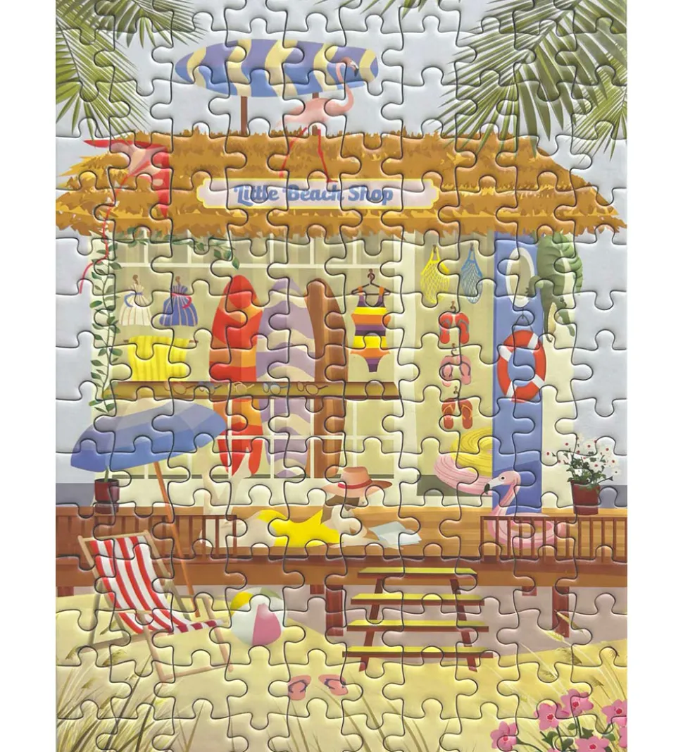 Vissevasse Puslespil - 15x21 cm - 150 Brikker - Little Beach Sho