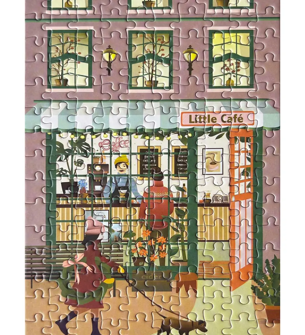 Vissevasse Puslespil - 15x21 cm - 150 Brikker - Little Café