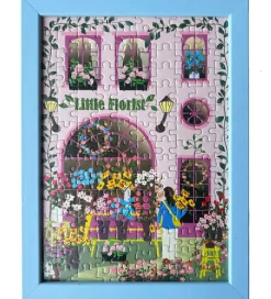 Vissevasse Puslespil - 15x21 cm - 150 Brikker - Little Florist