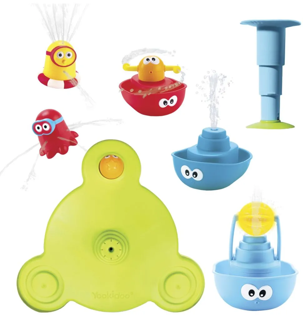Yookidoo Badelegetøj - 7 dele - Stack 'n' Spray Fountain